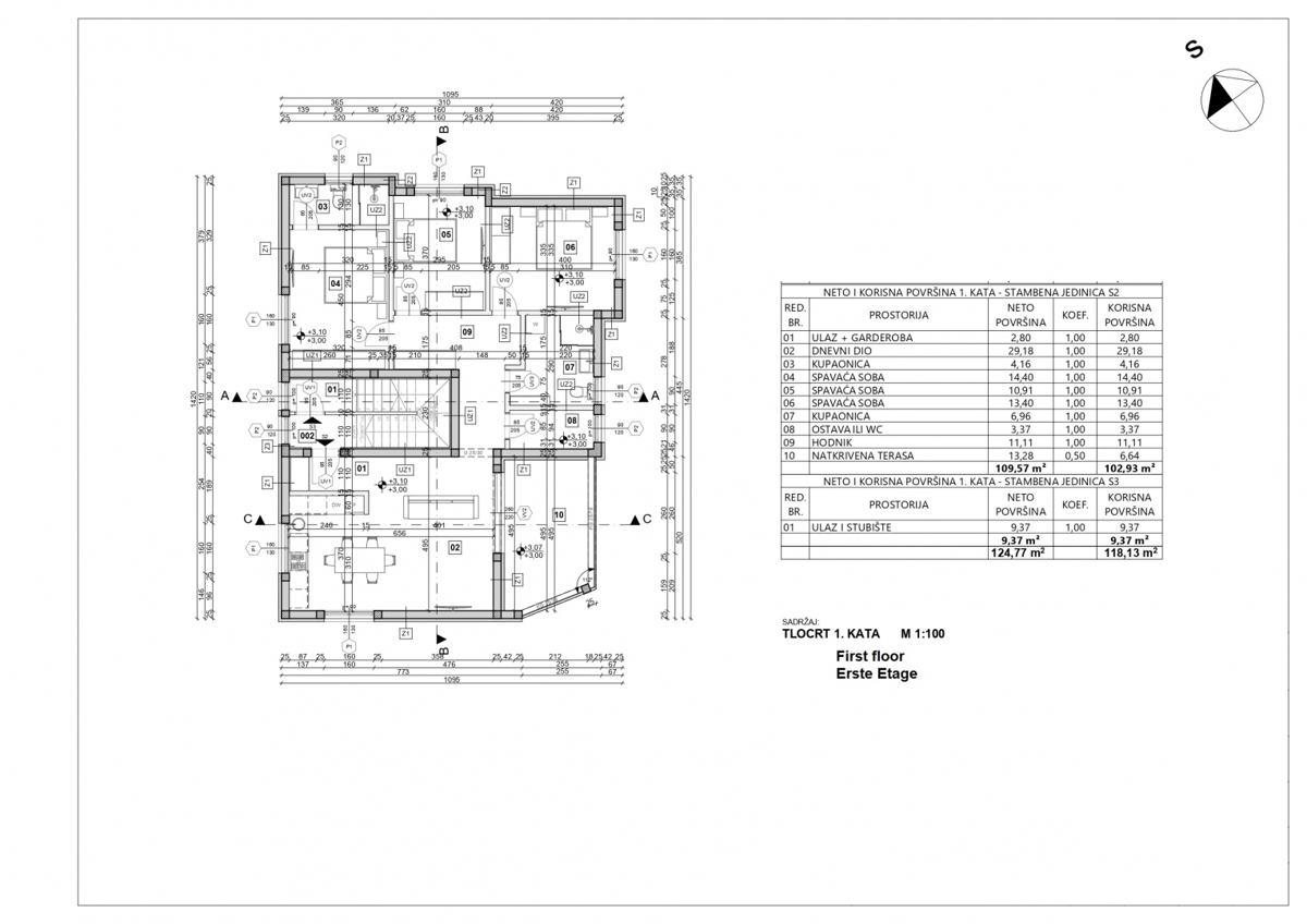 Apartma/Stanovanje Vodice, 109,21m2