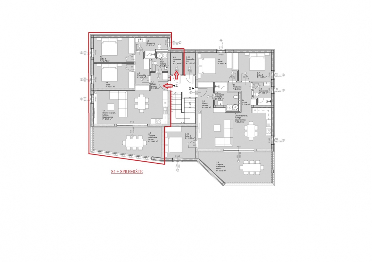 Novo, Apartma, Tribunj, 91,55m2, čudovit razgled
