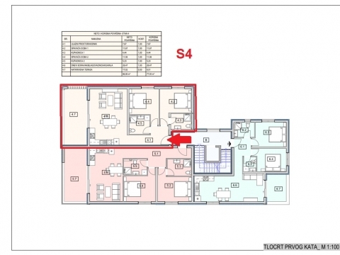 Srima, Vodice, novo stanovanje, prvo nadstropje