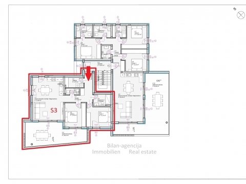 Apartma/Stanovanje Tribunj, 102,59m2