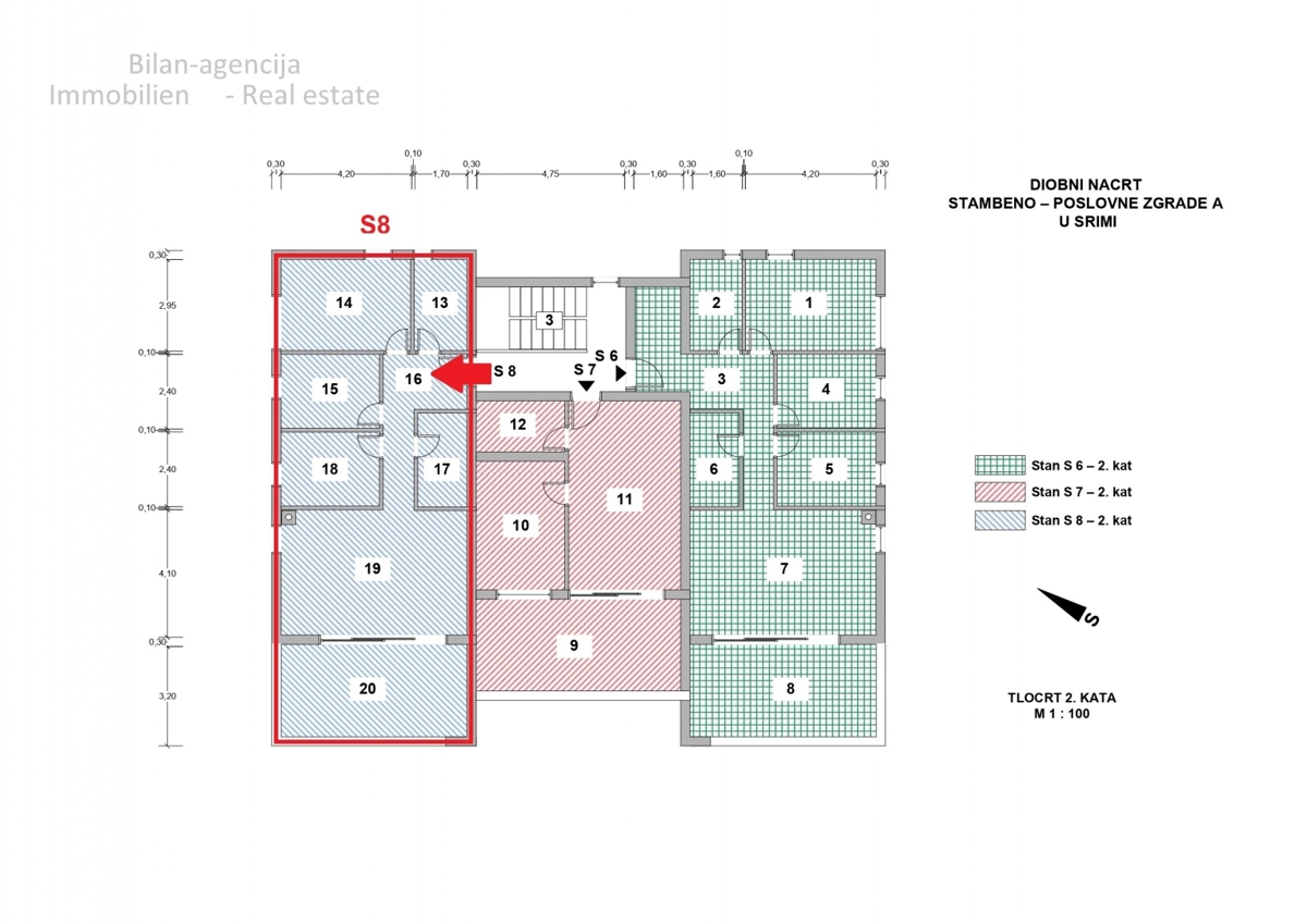 Srima, Vodice, stanovanje z razgledom na morje