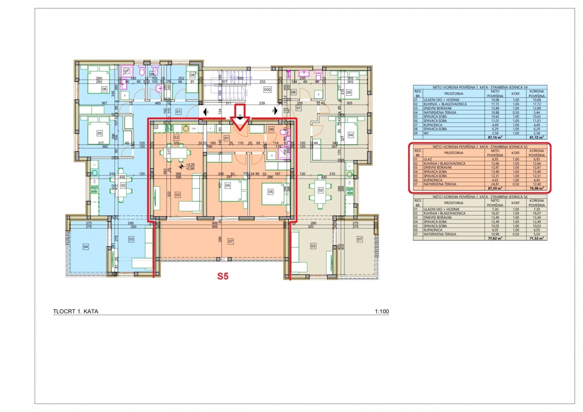 Vodice, stanovanje, novogradnja, prvo nadstropje