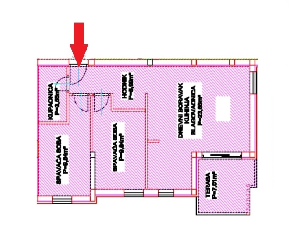 Vodice, novi stan, 1. kat, super lokacija, center, 249.000 €