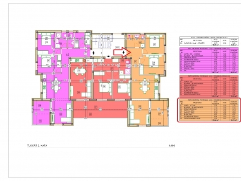 Apartma, Vodice, novo, 2. nadstropje, pogled na morje, 264.300 €