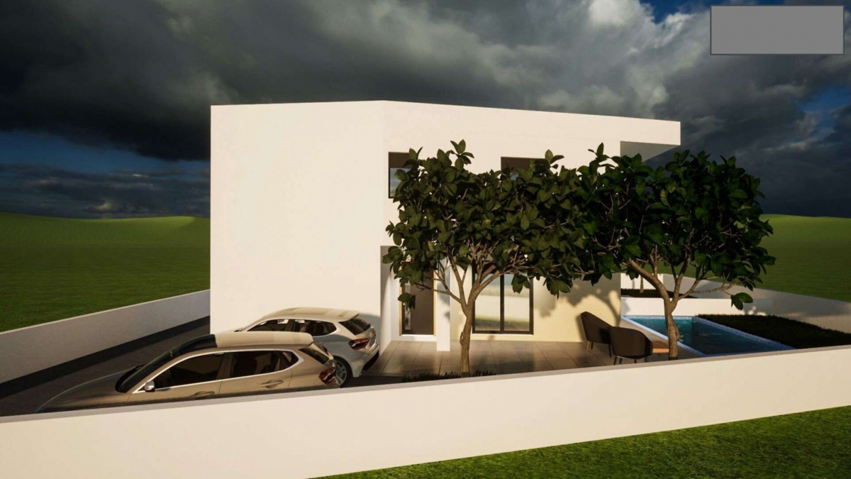 Dvojček hiše, novogradnja z bazenom in vrtom