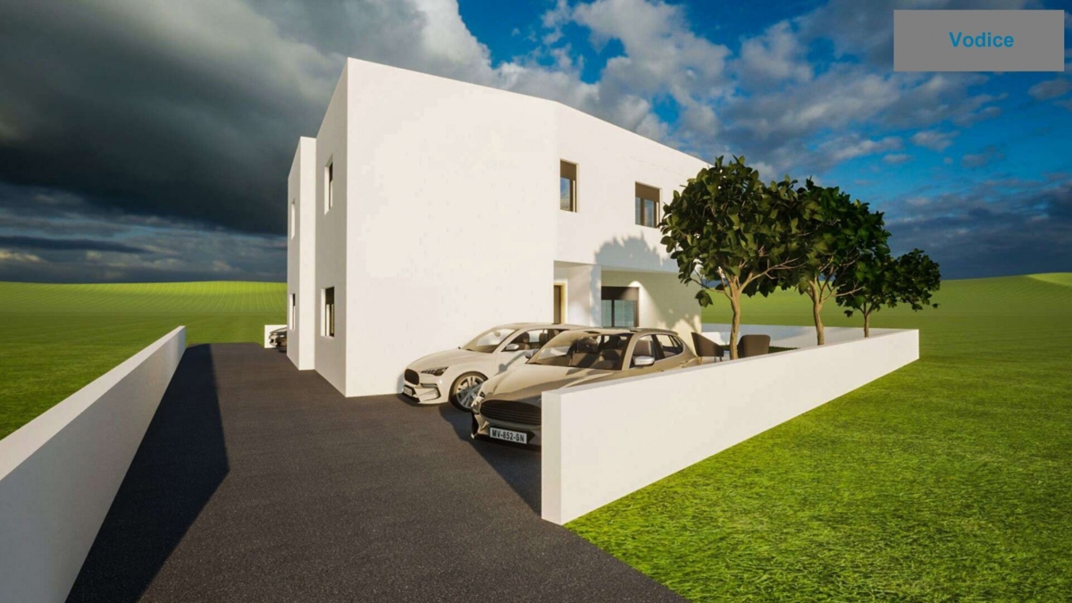 Dvojček hiše, novogradnja z bazenom in vrtom