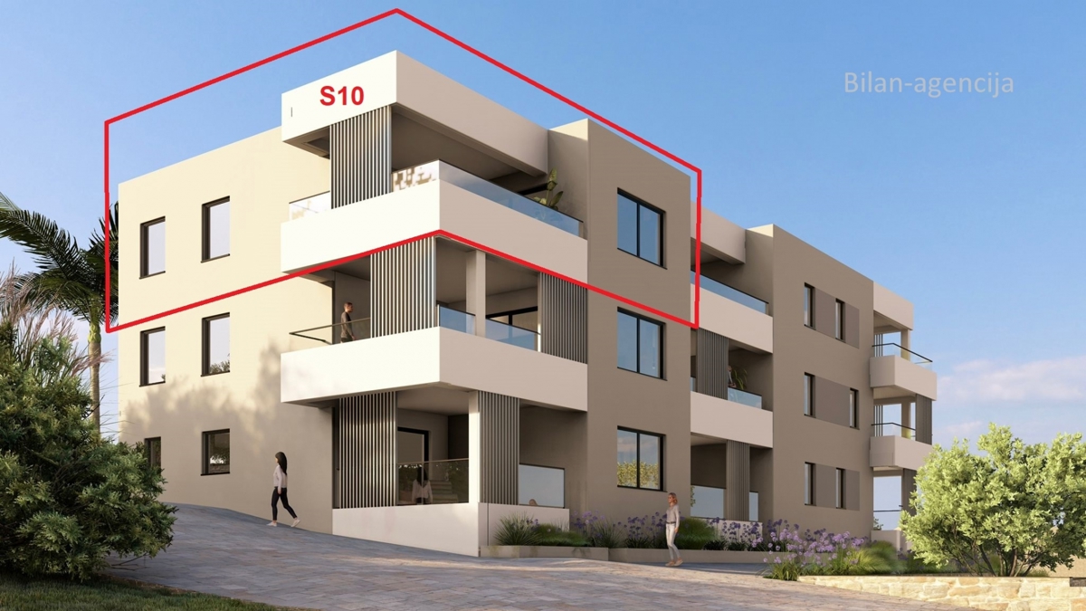 Novogradnja, stanovanje, 2. nadstropje, dvigalo, pogled na morje, Vodice