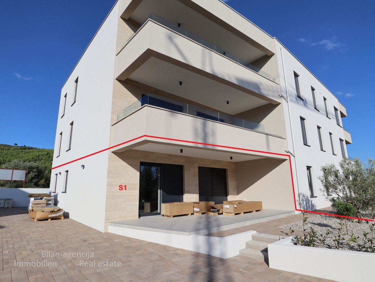 Tribunj, novogradnja, pritličje, vrt, 299.000 €, 97.56m2