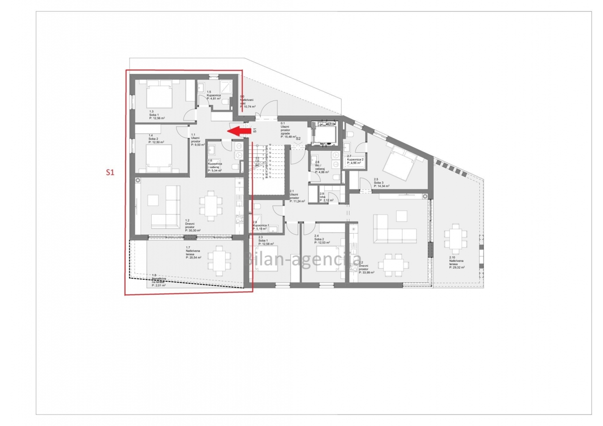 Tribunj, novogradnja, pritličje, vrt, 299.000 €, 97.56m2