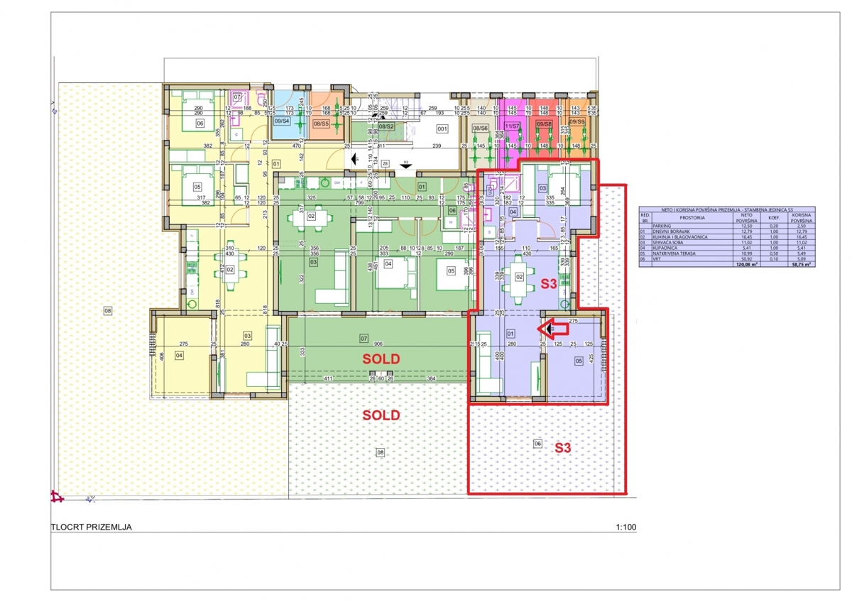 Novogradnja, stanovanje, Vodice