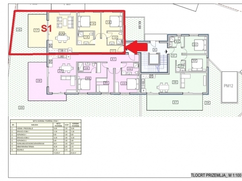 Vodice, Srima, stanovanje v pritličju, vrt