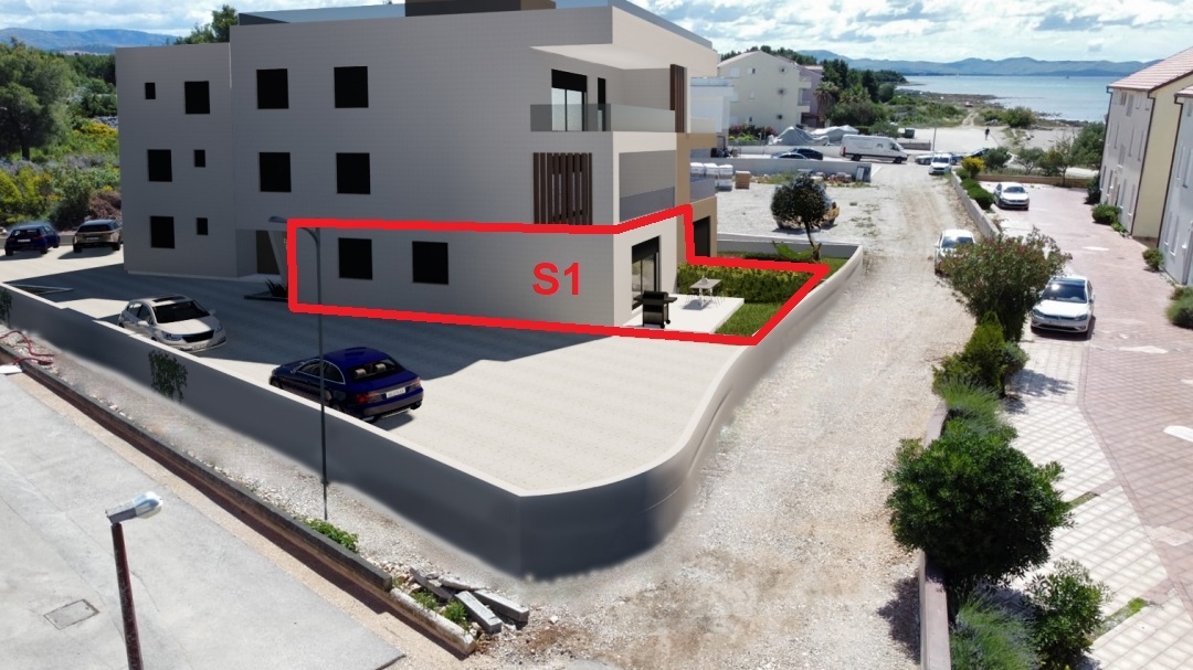 Vodice, Srima, stanovanje v pritličju, vrt