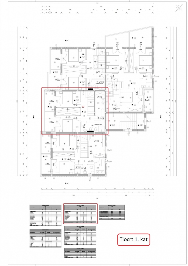 Apartma/Stanovanje Vodice, 112,61m2