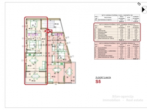 Stanovanje v novogradnji, Vodice, 2. nadstropje, lep razgled