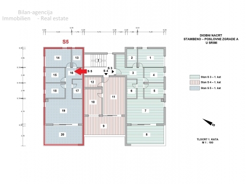 Stanovanje, 1. nadstropje, novogradnja, Vodice
