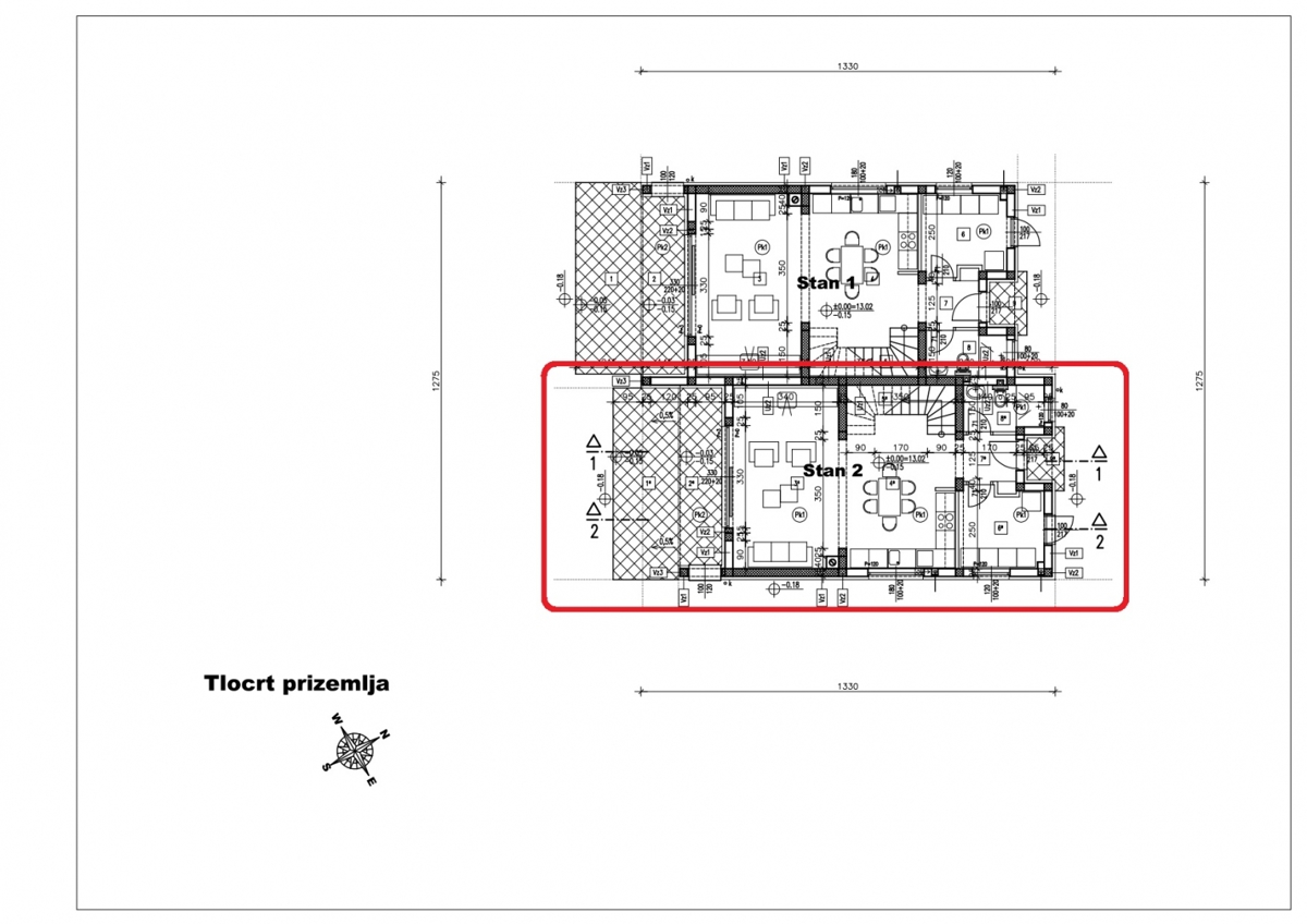 Hiša Tribunj, 195,16m2