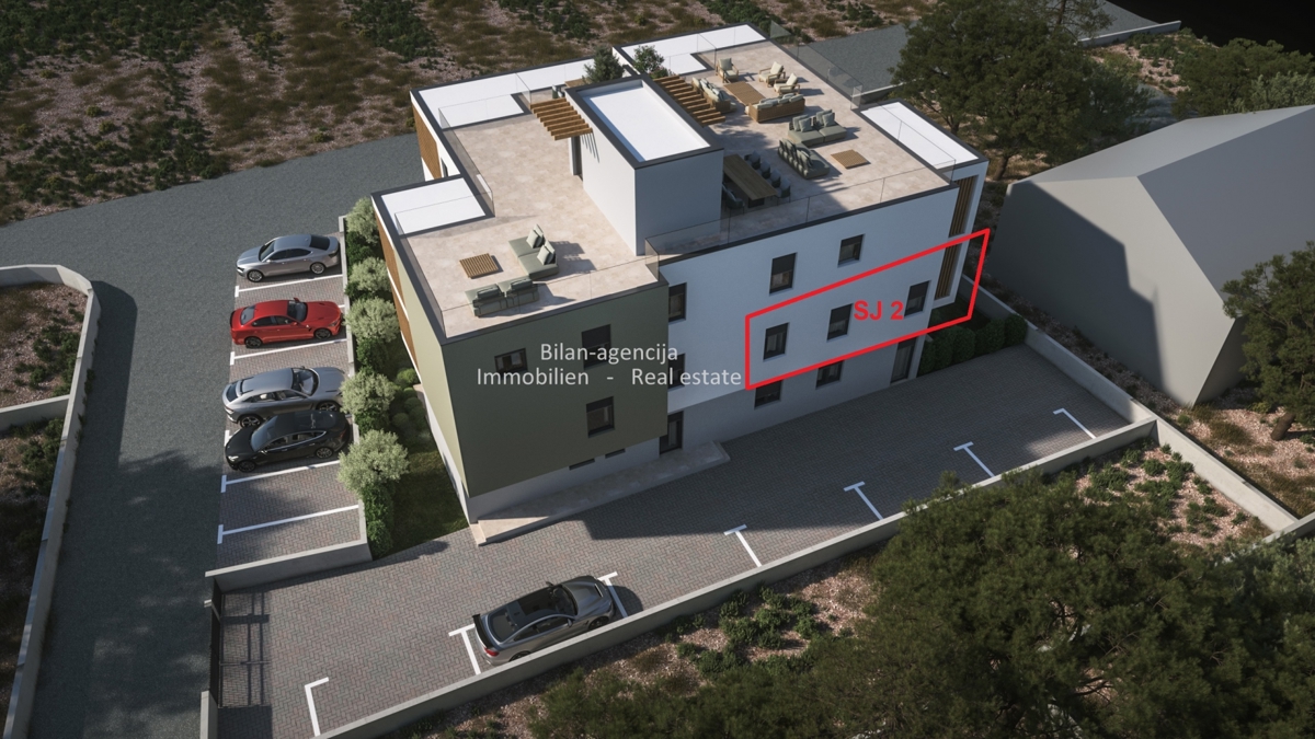 Stanovanje, novogradnja, 1. nadstropje, Vodice