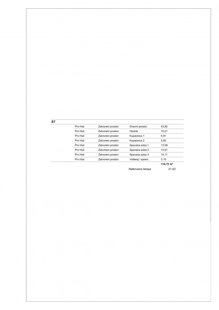 Apartma/Stanovanje Vodice, 125,48m2