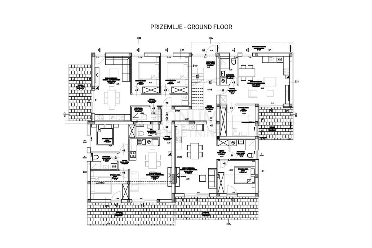 Apartma z dvoriščem v centru mesta, Vodice