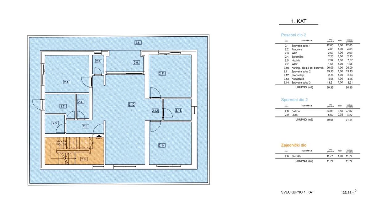 Odlično stanovanje na mirni lokaciji, Vodice