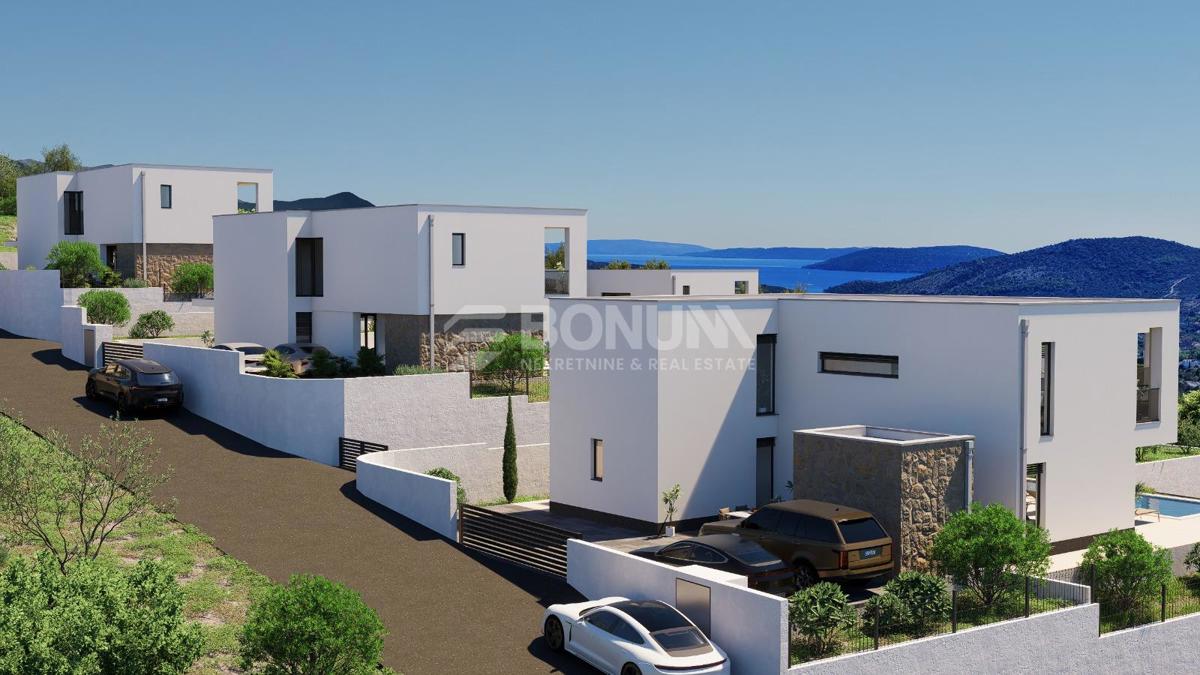 Moderna luksuzna vila z bazenom in pogledom na morje – Vinišće