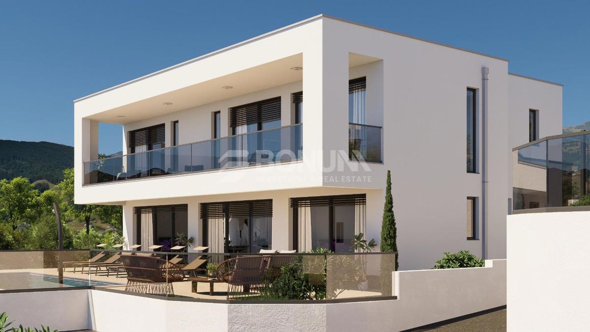 Moderna luksuzna vila z bazenom in pogledom na morje – Vinišće