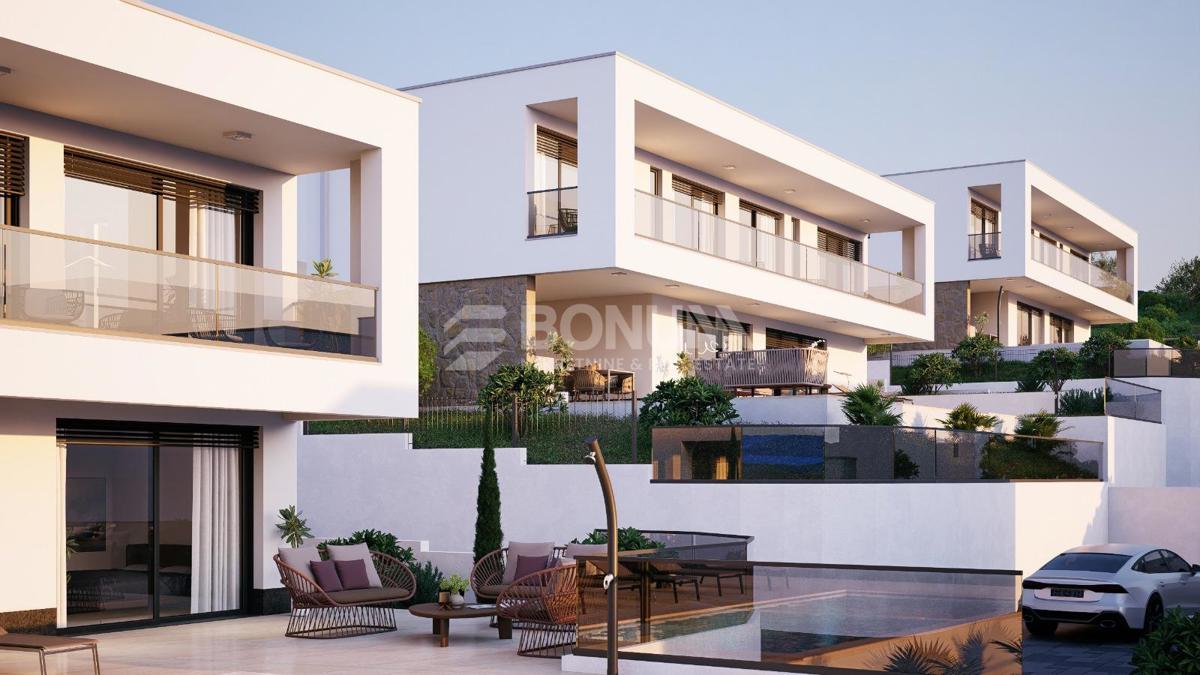 Moderna luksuzna vila z bazenom in pogledom na morje – Vinišće