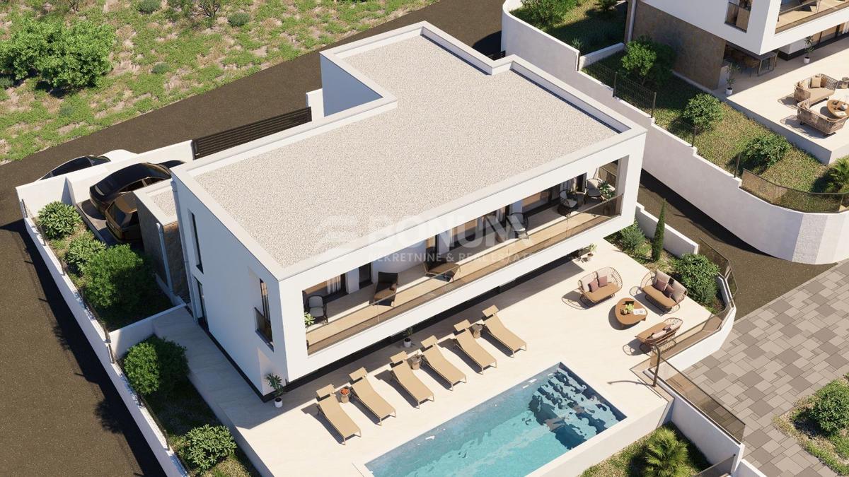 Moderna luksuzna vila z bazenom in pogledom na morje – Vinišće