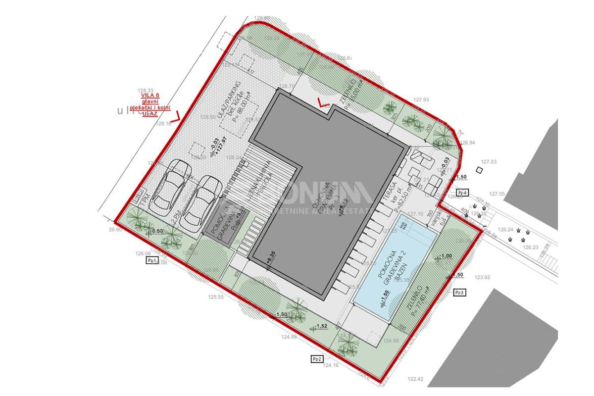 Moderna luksuzna vila z bazenom in pogledom na morje – Vinišće