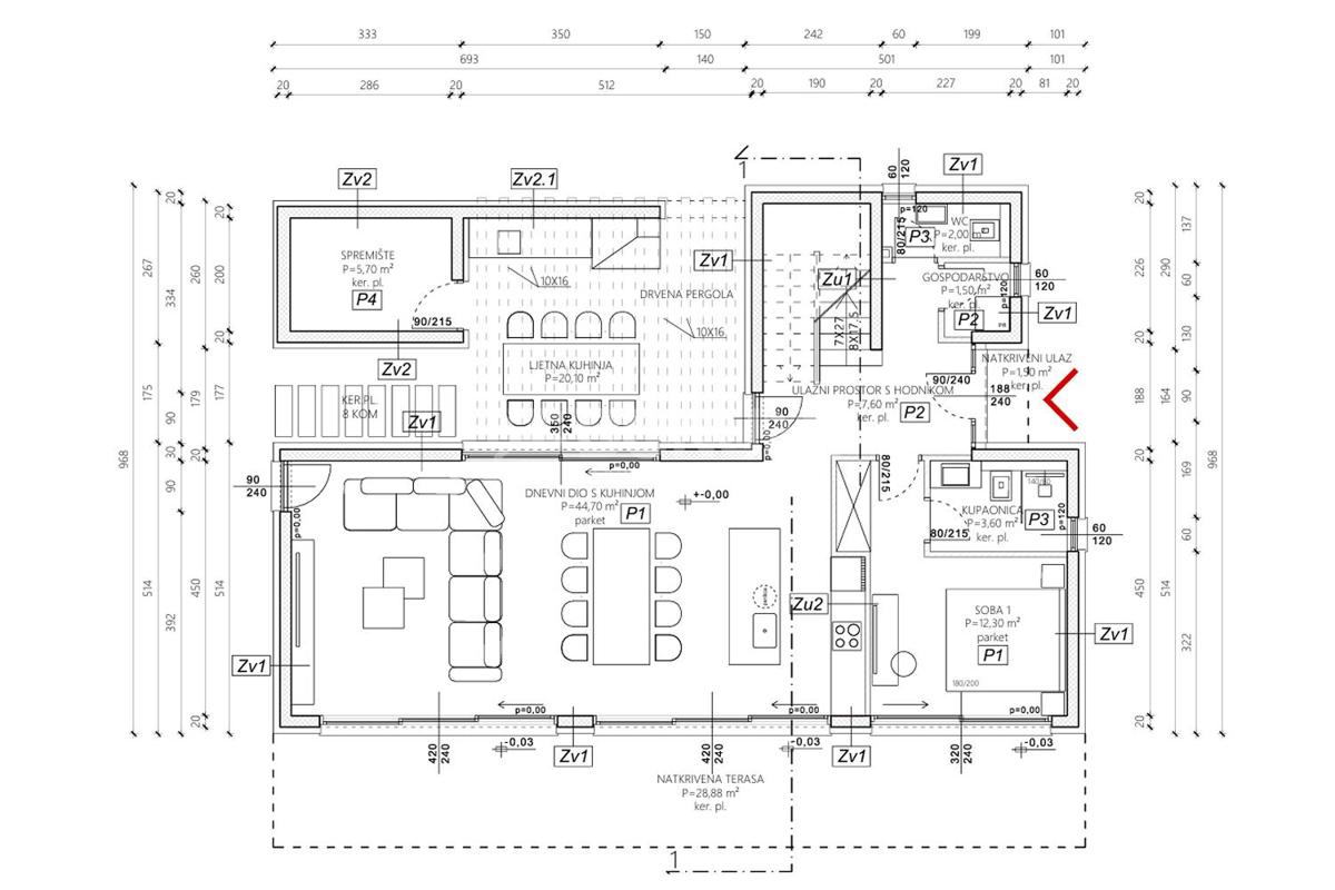 Moderna luksuzna vila z bazenom in pogledom na morje – Vinišće