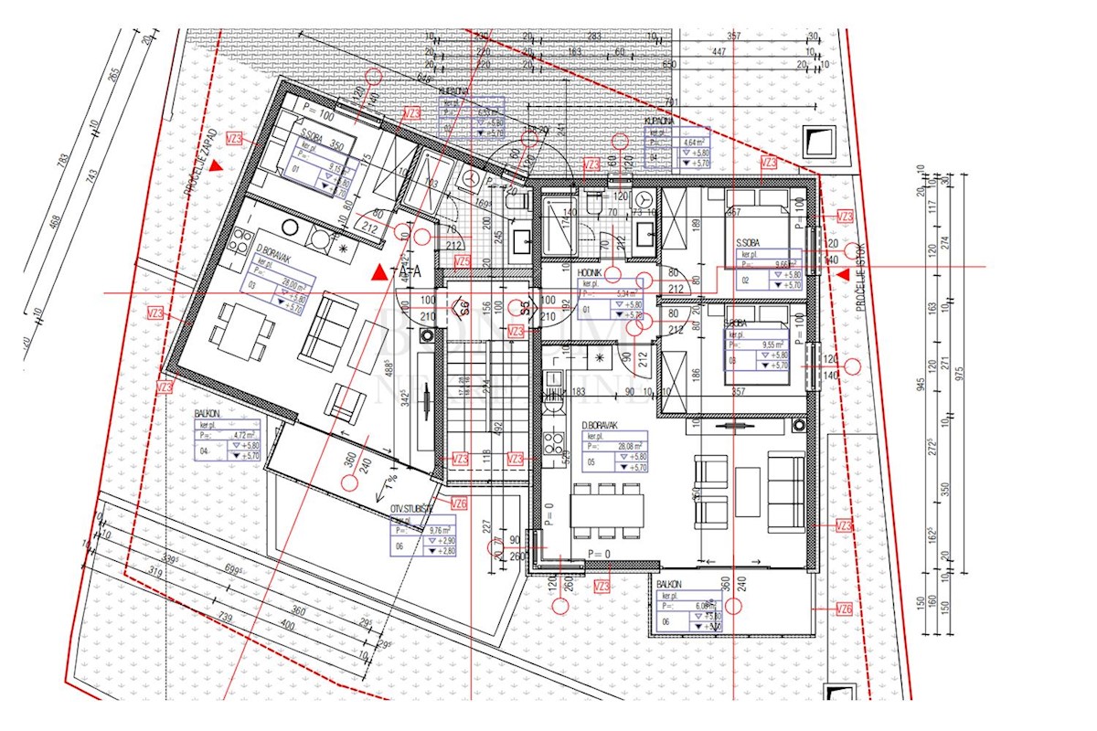  Apartma z dvema spalnicama, drugo nadstropje, Primošten