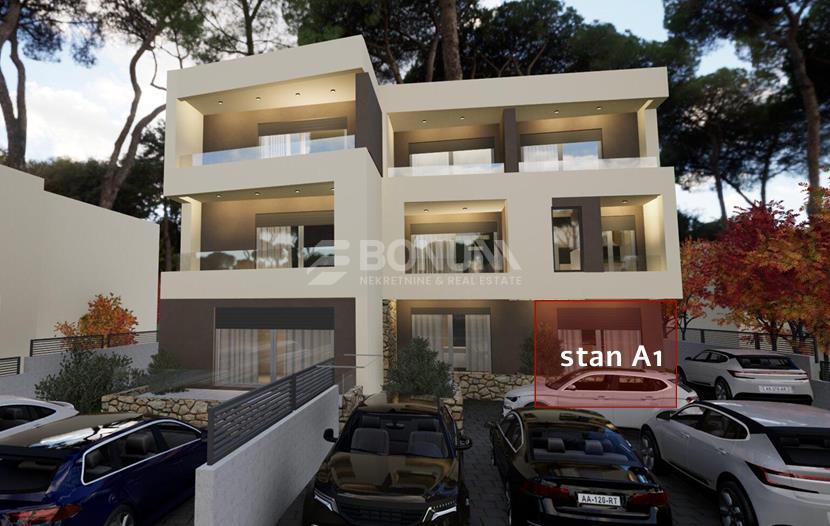 Brodarica – Moderen enosobni apartma s teraso, 130 m od morja