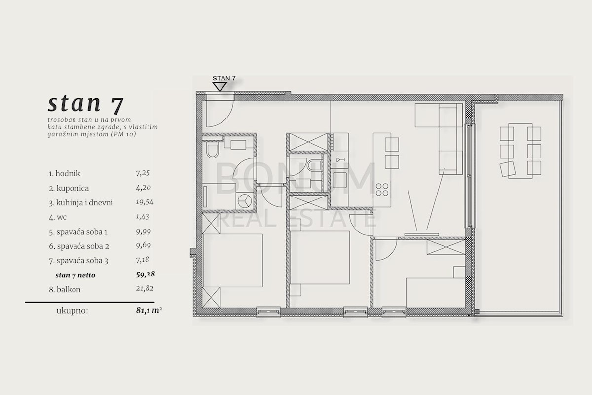 Odličen apartma v prvem nadstropju, Čiovo