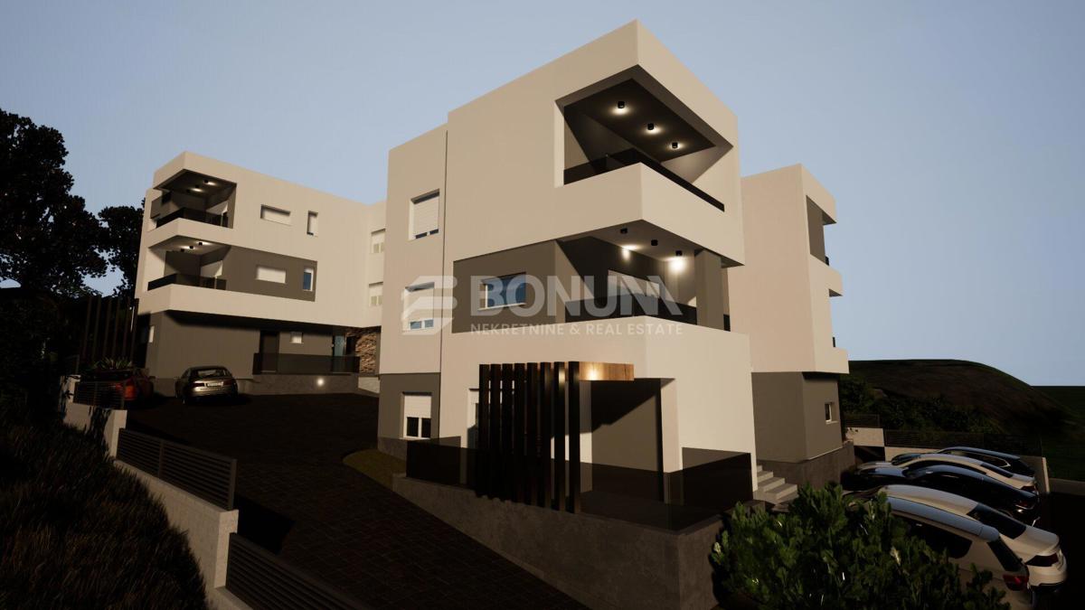 Enosobno stanovanje s teraso, pritličje – Žaborić, 400 m od morja