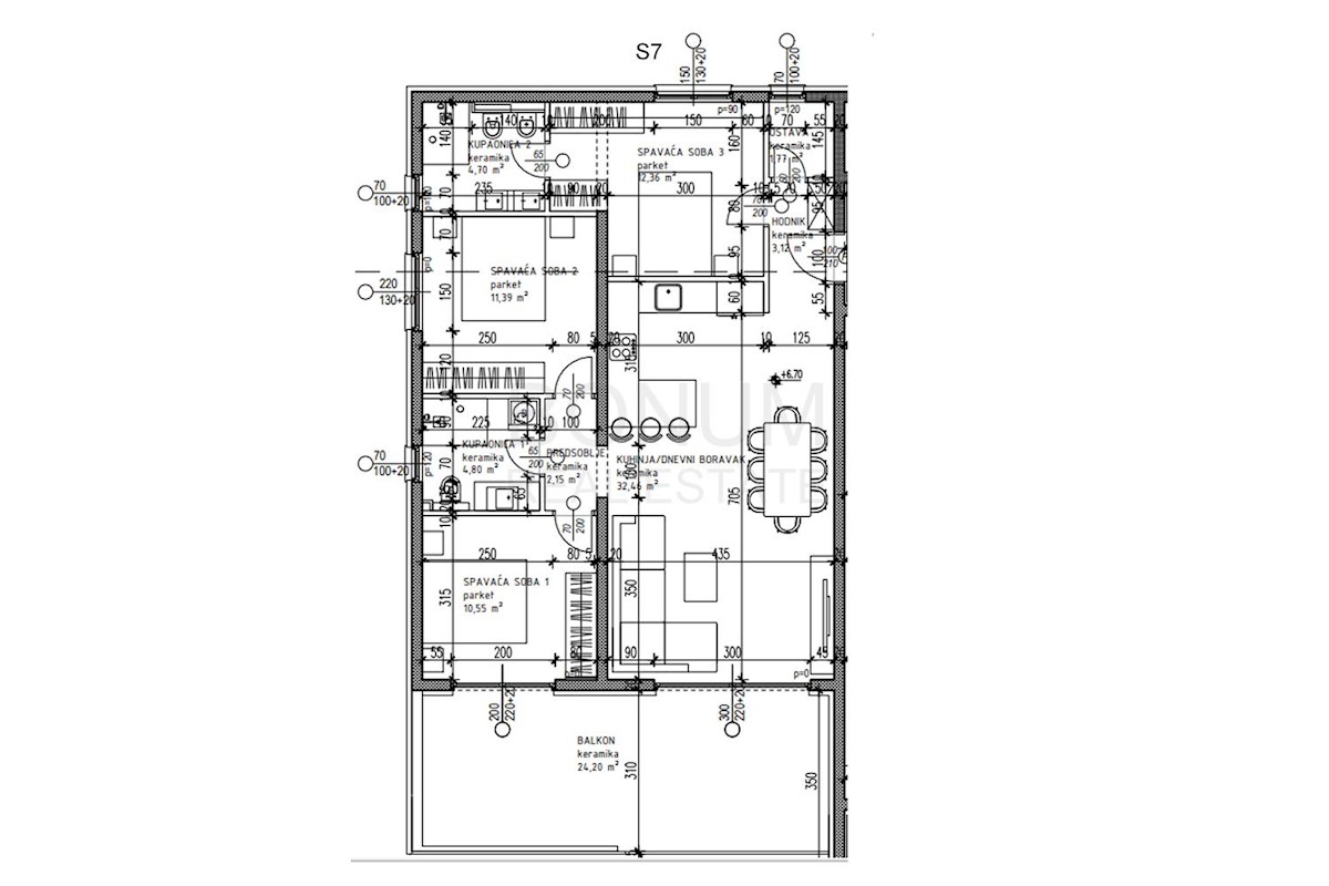 Apartma s strešno teraso v stavbi z dvigalom, Čiovo