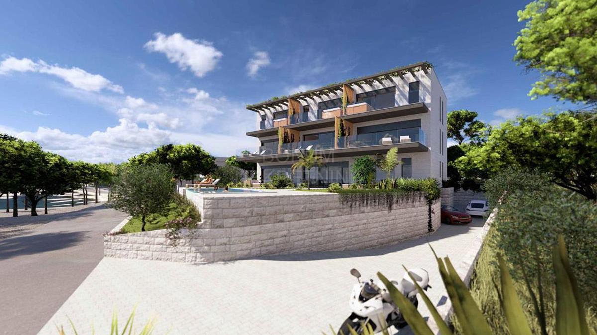  Odličen dvoetažni apartma, prva vrsta do morja, Brodarica