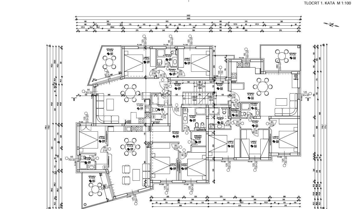  Čudovito stanovanje, tri spalnice, drugo nadstropje, Tribunj