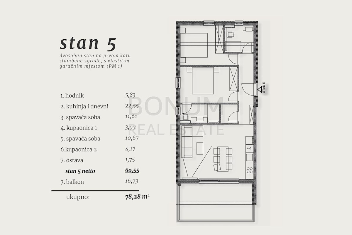 Prodaja apartmaja, prvo nadstropje, Čiovo