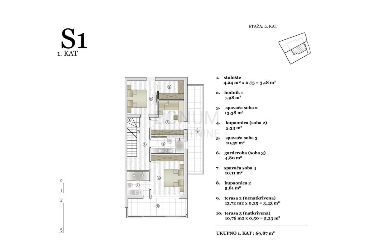 Vodice, polpritlična hiša z bazenom na odlični lokaciji