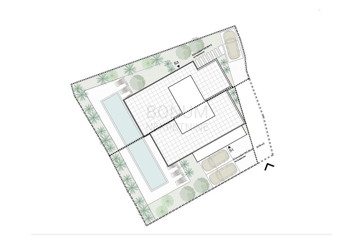 Vodice, polpritlična hiša z bazenom na odlični lokaciji