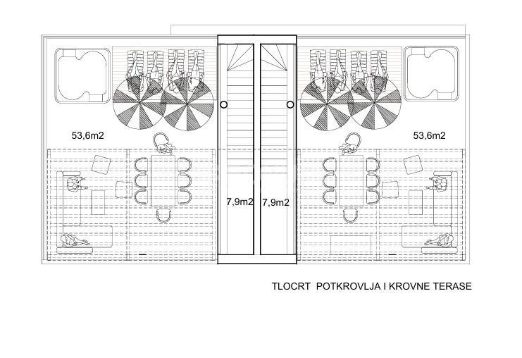  Luksuzna novogradnja, dvojna hiša na vrhunski lokaciji v Murterju