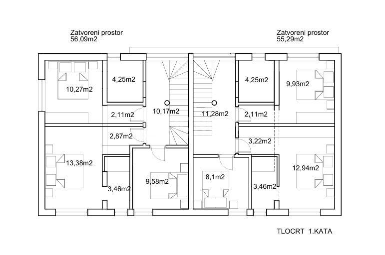  Luksuzna novogradnja, dvojna hiša na vrhunski lokaciji v Murterju
