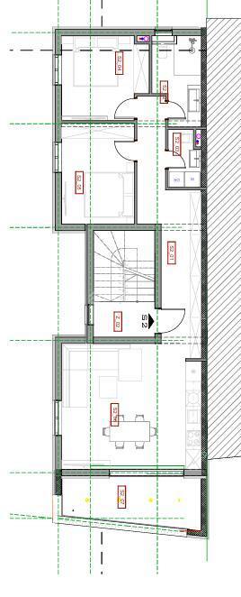 Brodarica – Prostoren dvosobni apartma z ložo v novogradnji, 130 m od morja