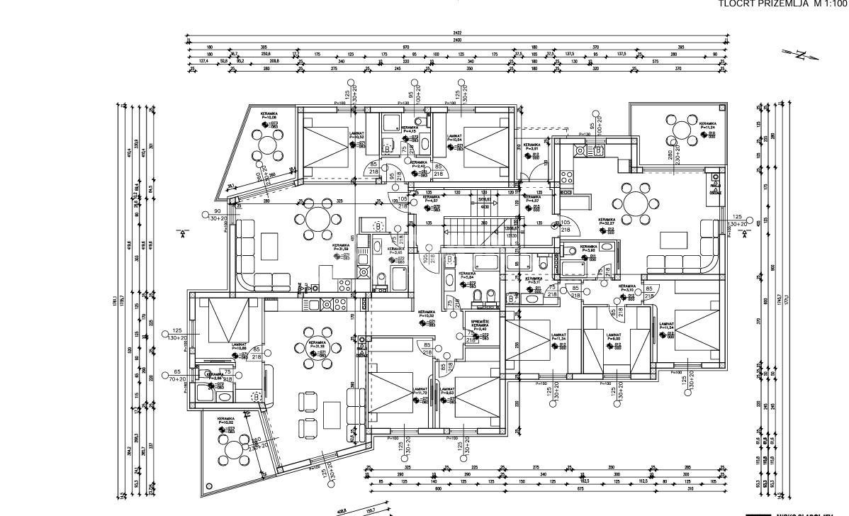  Čudovito stanovanje z dvoriščem in bazenom, Tribunj