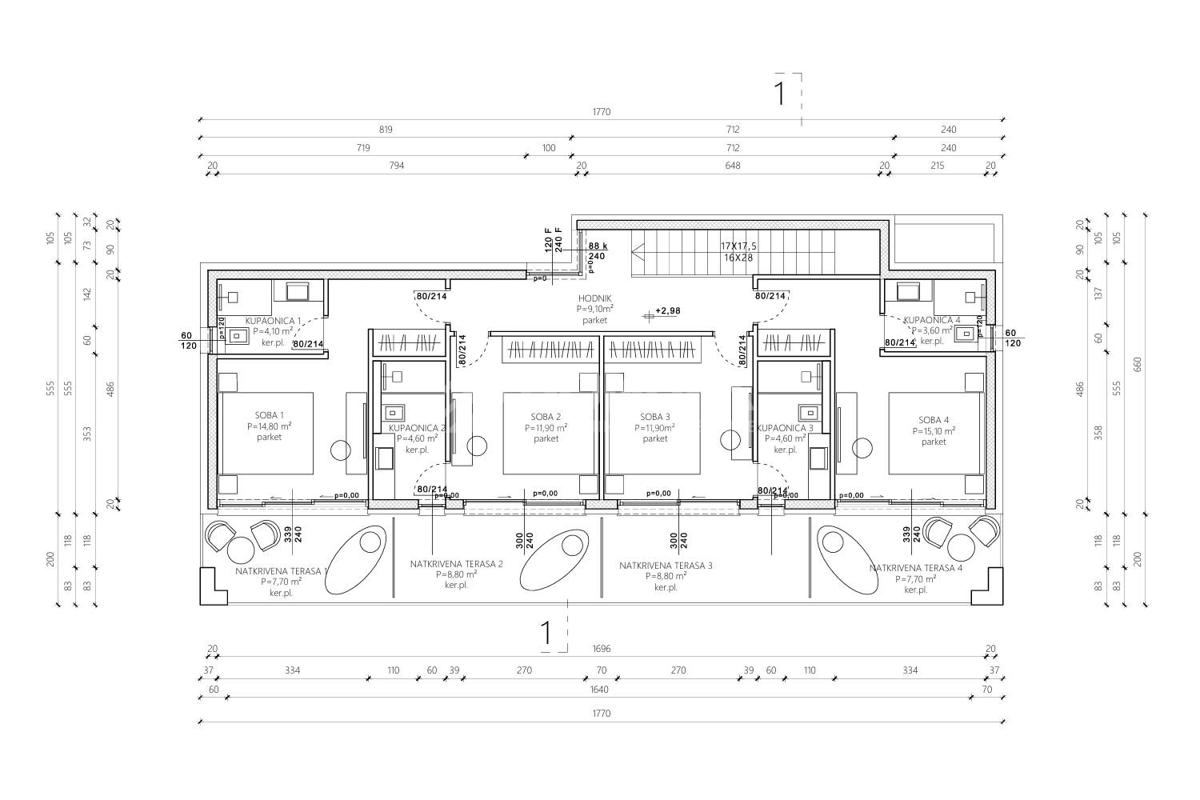 Prostorna moderna vila z bazenom, Vinišće