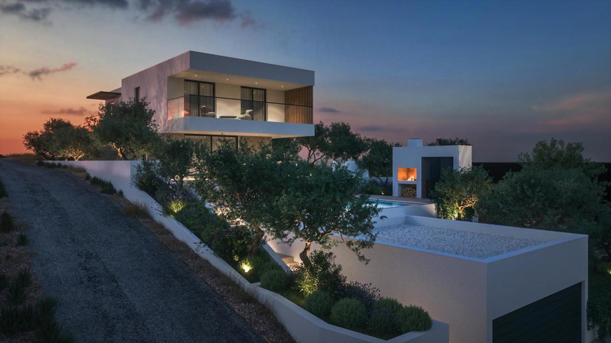 Moderna vila z bazenom in pogledom na morje, Šibenik-Žaborić