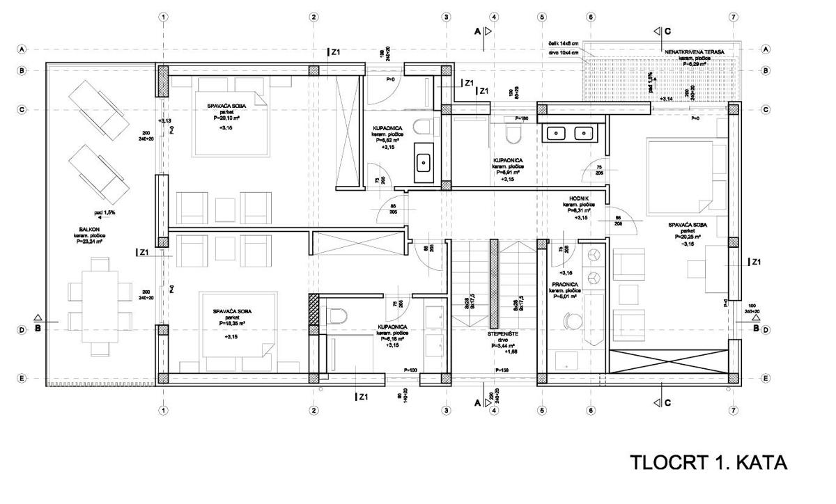 Moderna vila z bazenom in pogledom na morje, Šibenik-Žaborić