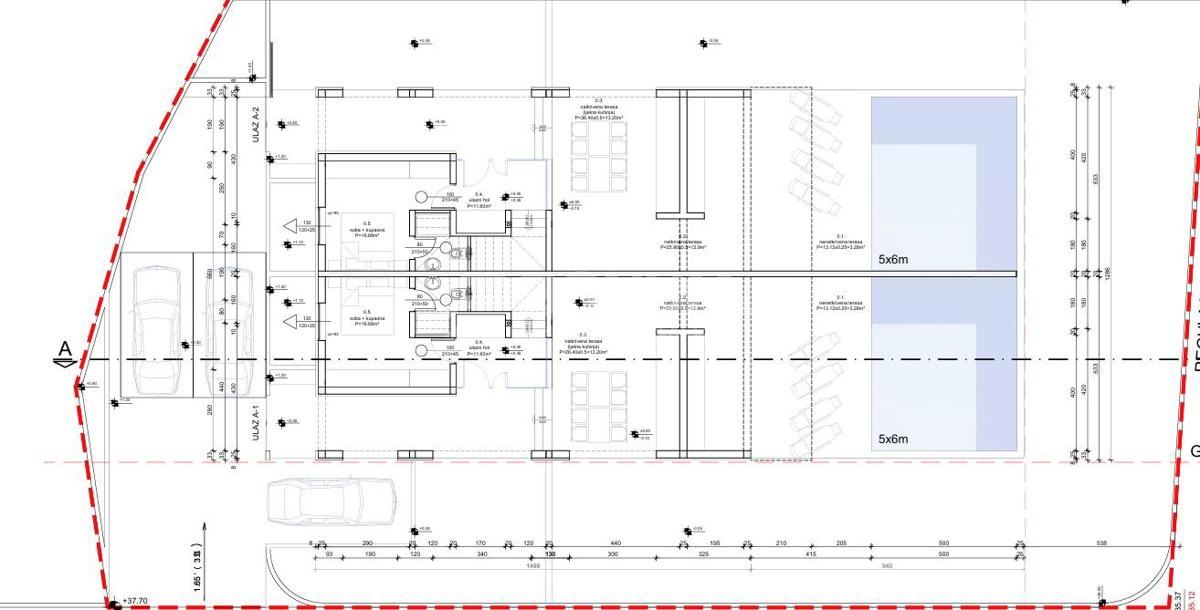 Luksuzna polsamostojna hiša s sistemom pametnega doma, neskončnim bazenom in pogledom na morje, Vodice