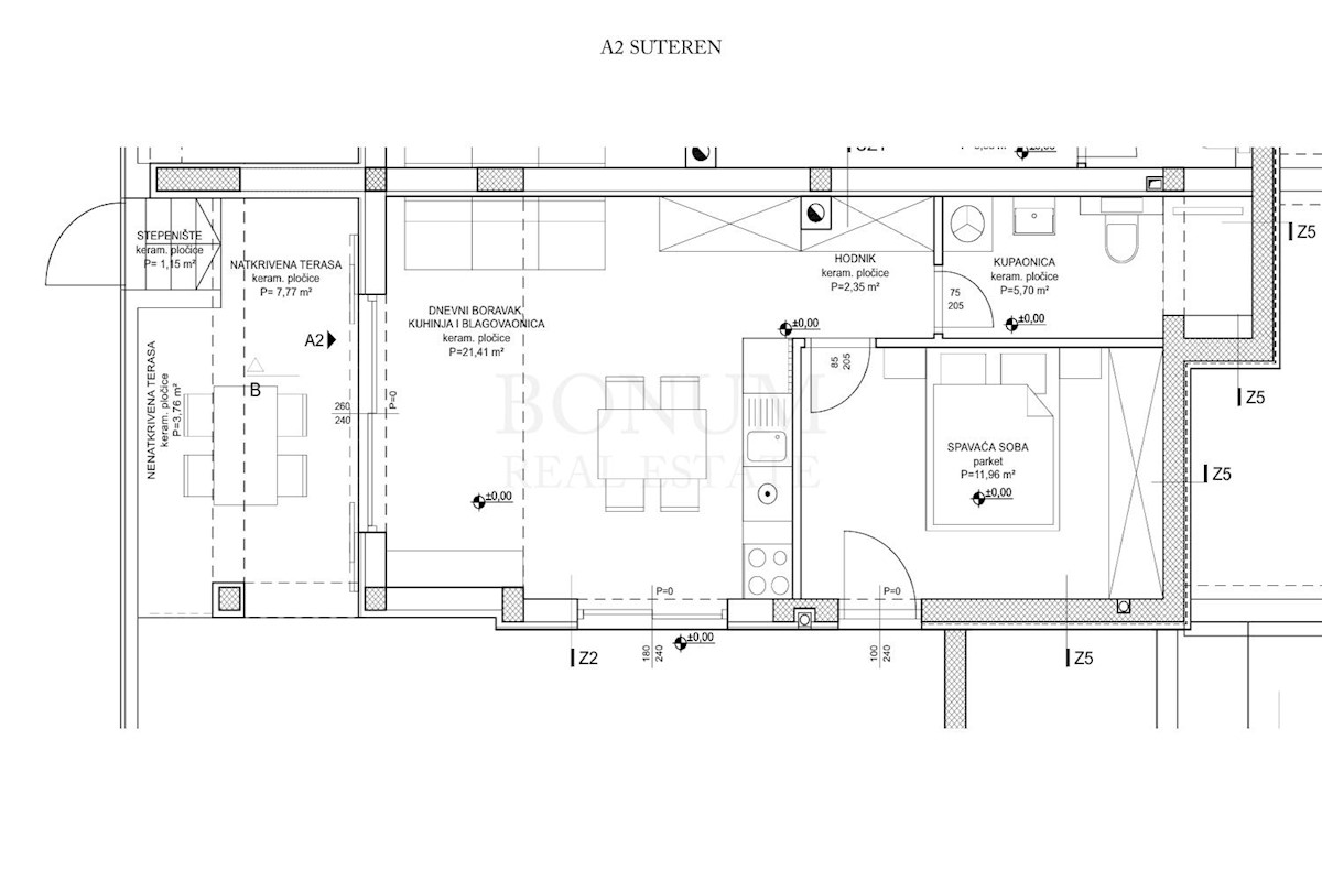 Apartma z vrtom, prva vrsta do morja, Jezera, otok Murter