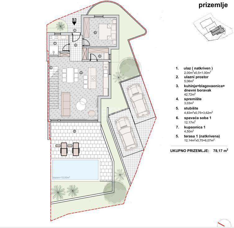 Luksuzna hiša z bazenom in strešno teraso, Vodice